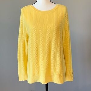 Gorgeous yellow CJ Banks sweater size X 14W